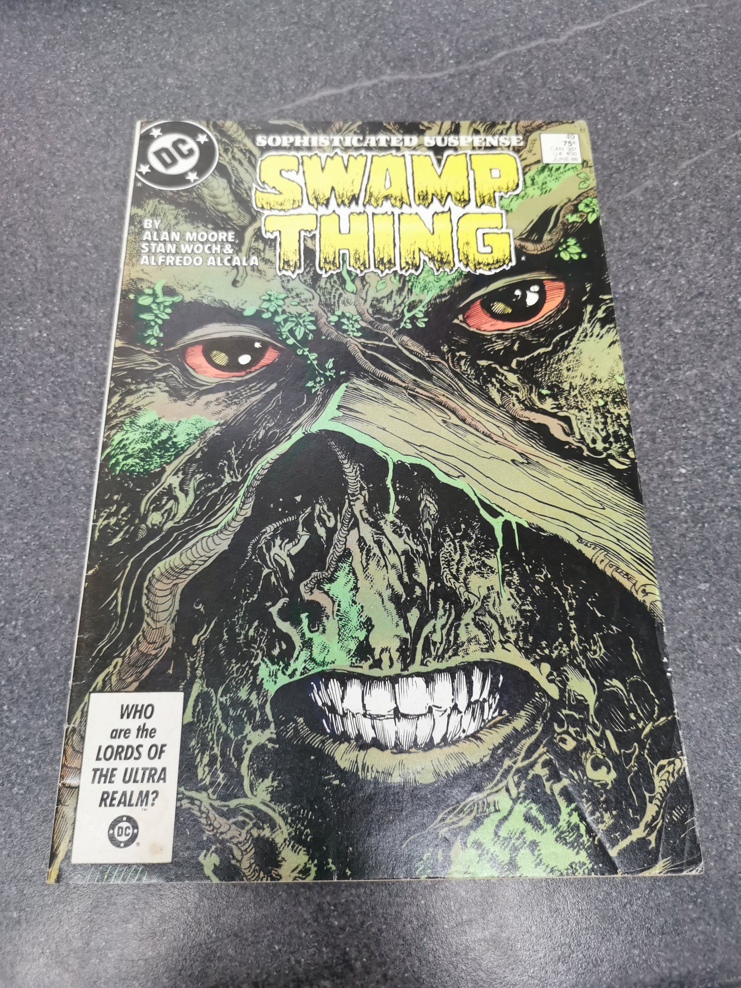 Swamp Thing #49 1986 cameo of Justice League Dark DC comic