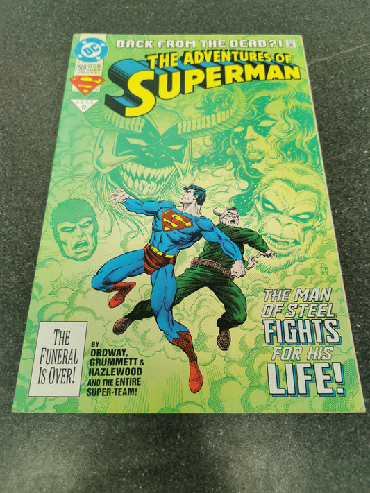 Adventures Of Superman #500 1993 1st Cyborg Superman DC comic
