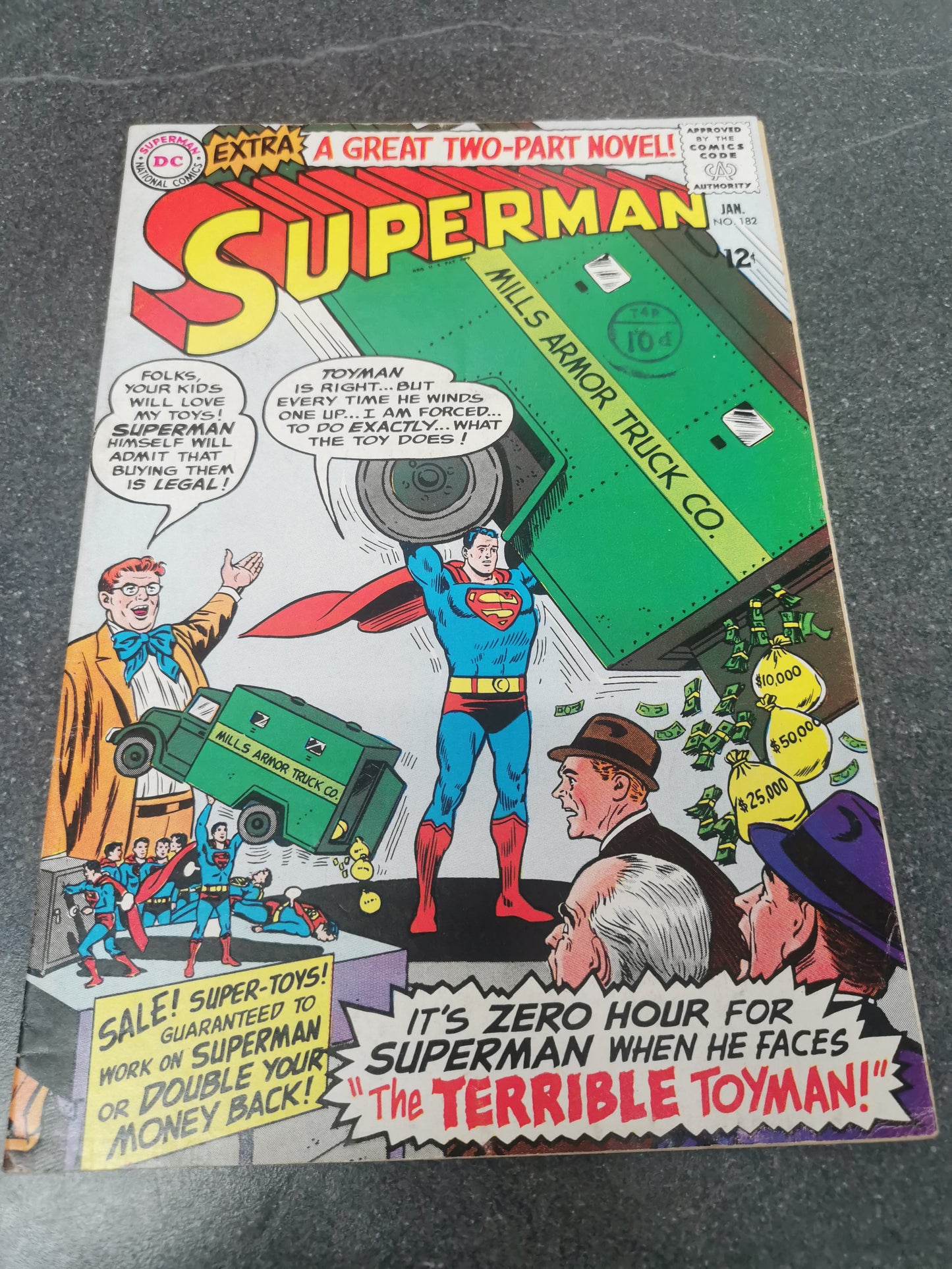 Superman #182 1966 1st silver age Toyman appearance DC comic