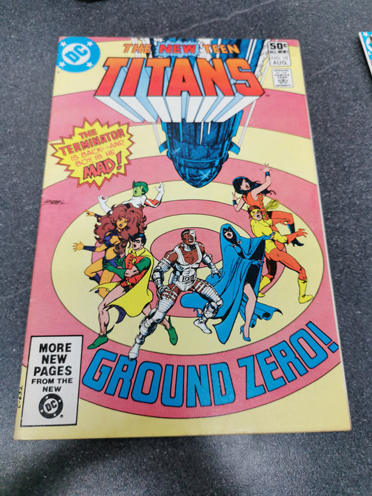 The New Teen Titans #10 1981 3rd appearance of Deathstroke DC comic.