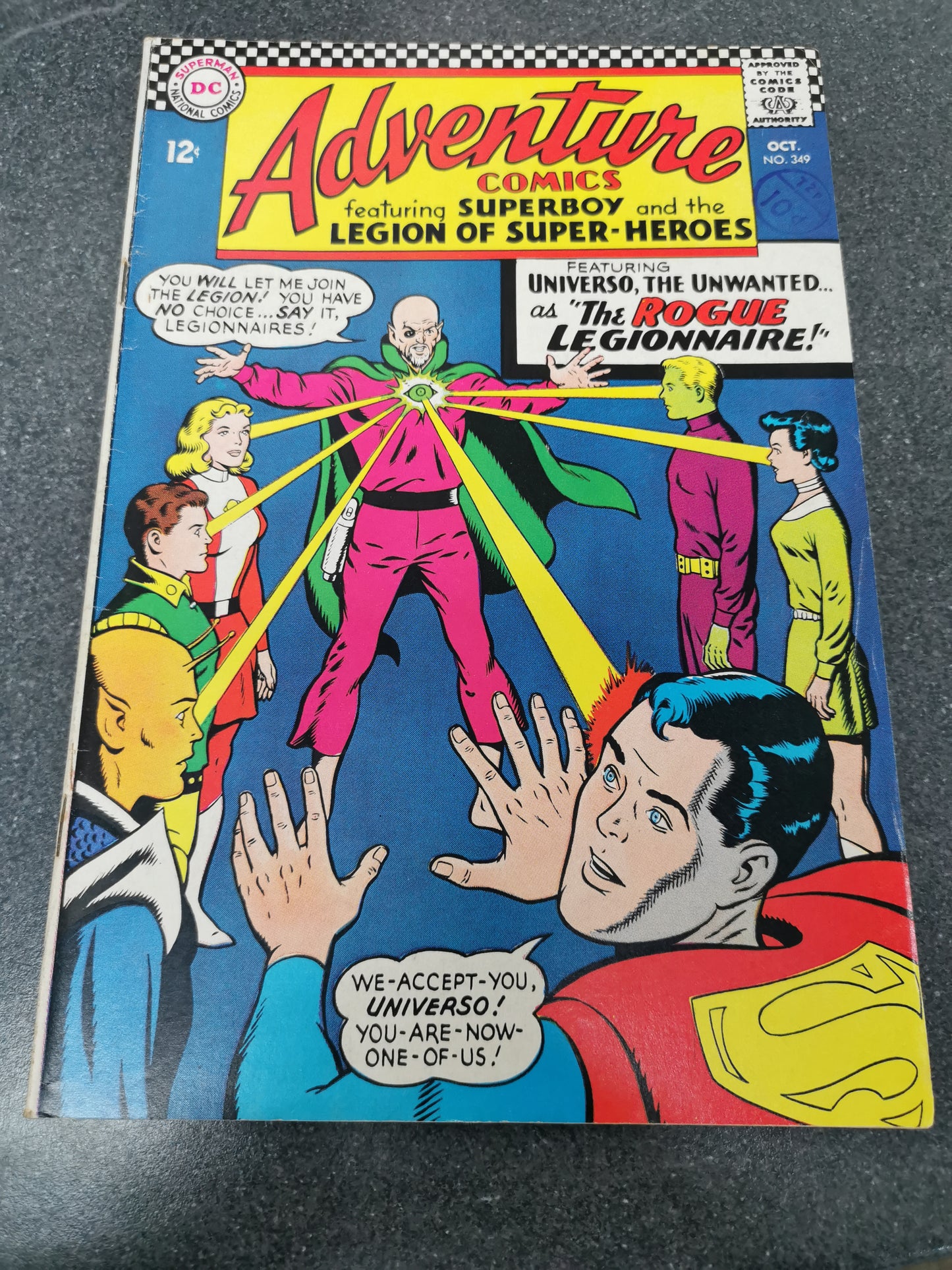 Adventure Comics #349 1966 1st appearance of Universo DC comic