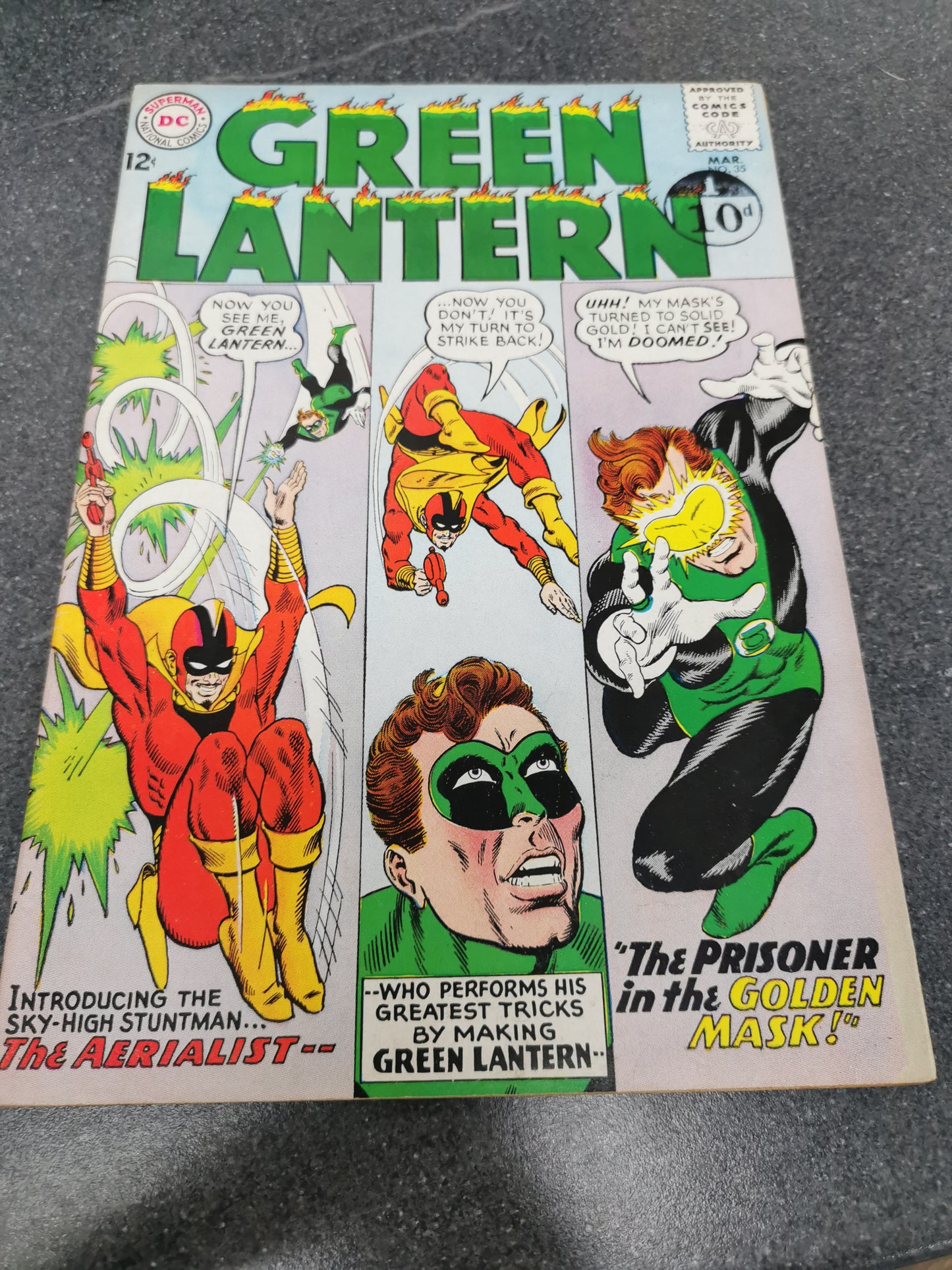 Green Lantern #35 1965 1st appearance of the Aerialist DC comic