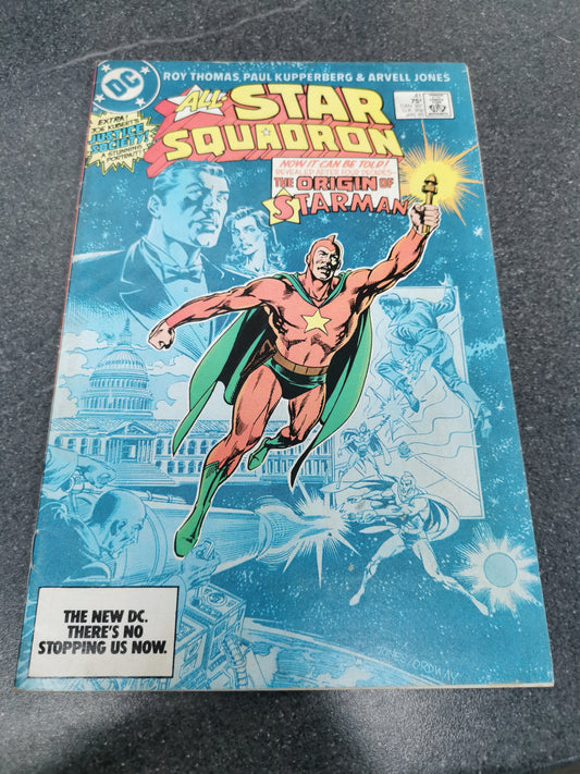 All Star Squadron #41 1985 Starman origin DC comic