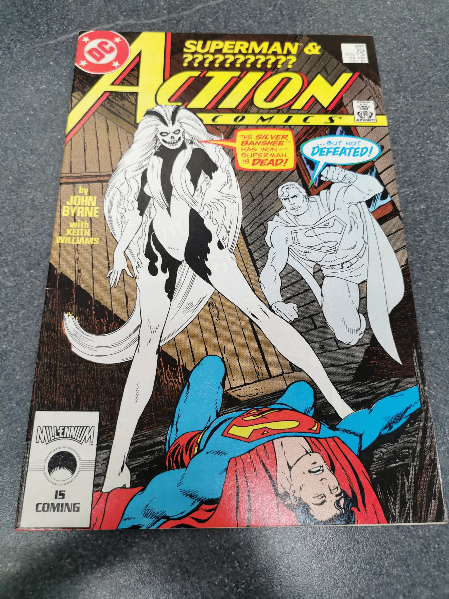 Action Comics #595 1987 1st appearance of Silver Banshee DC comic