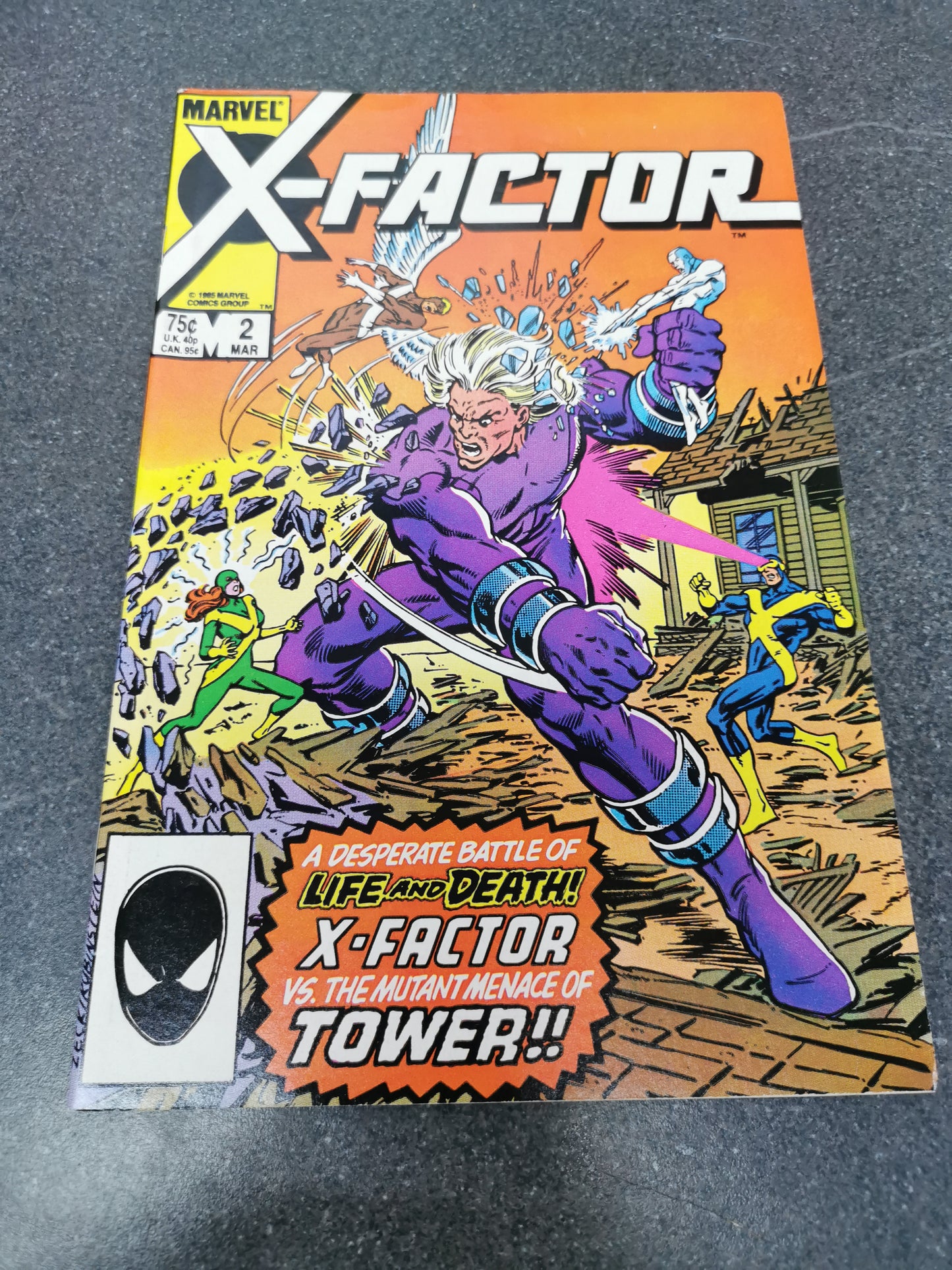 Xfactor #2 1986 1st appearance of Tower Marvel comic