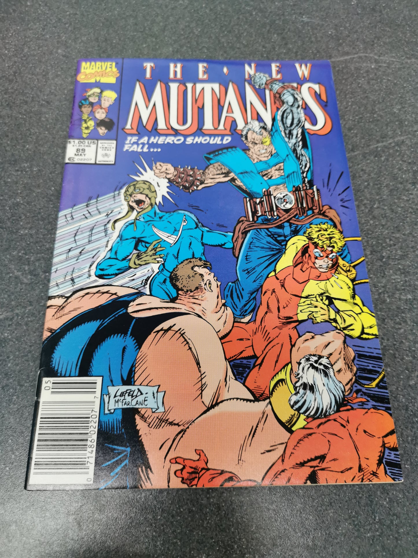 The New Mutants #89 1990 3rd appearance of Cable Marvel comic