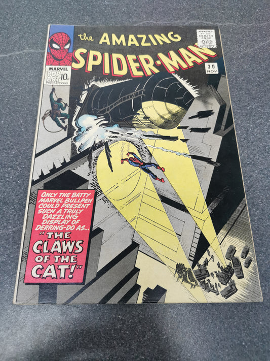 Amazing Spiderman 30 1965 1st appearance of Cat Burglar Marvel comic