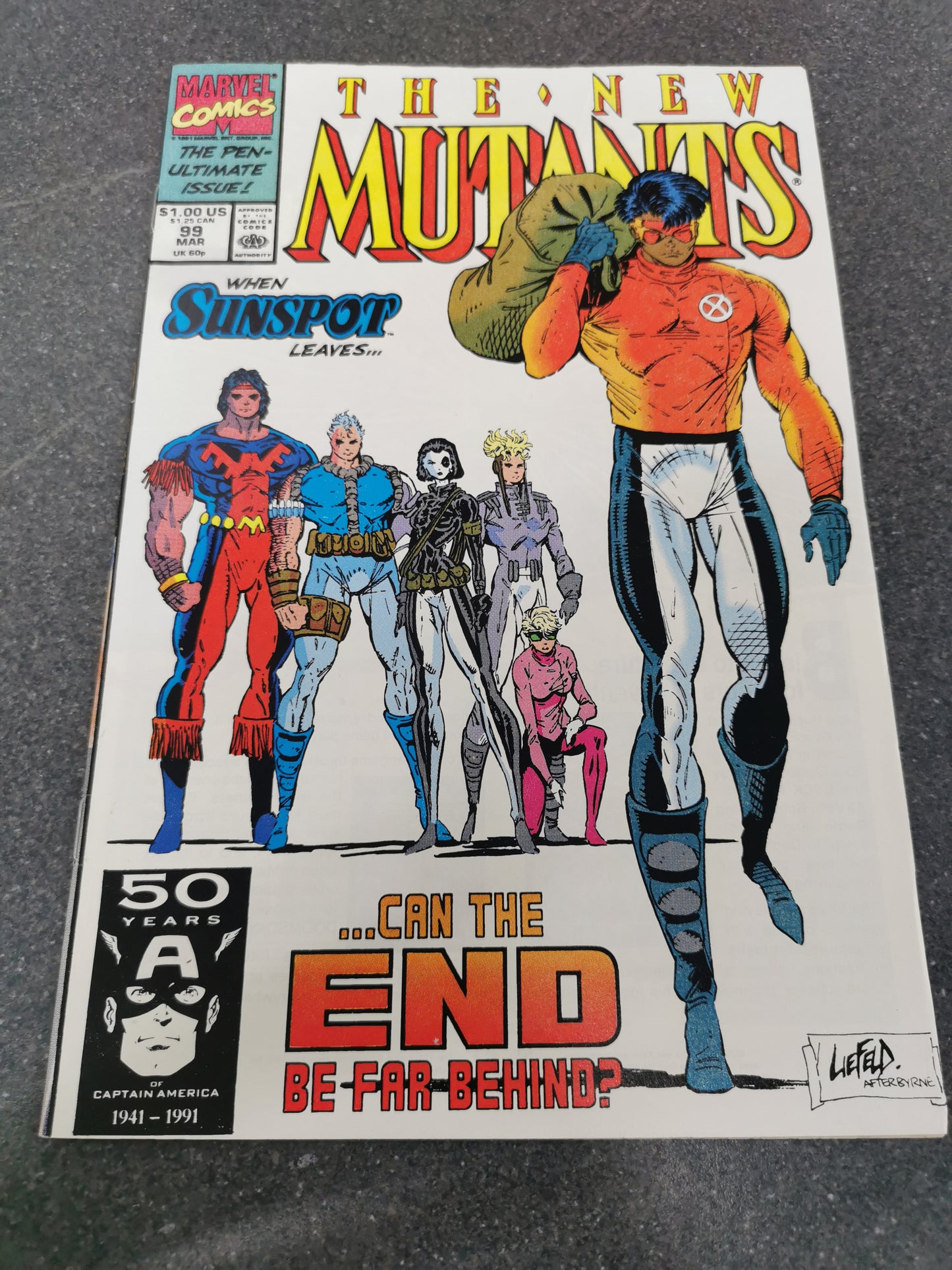New Mutants #99 1991 1st appearance of Feral and Shatterstar Marvel comic