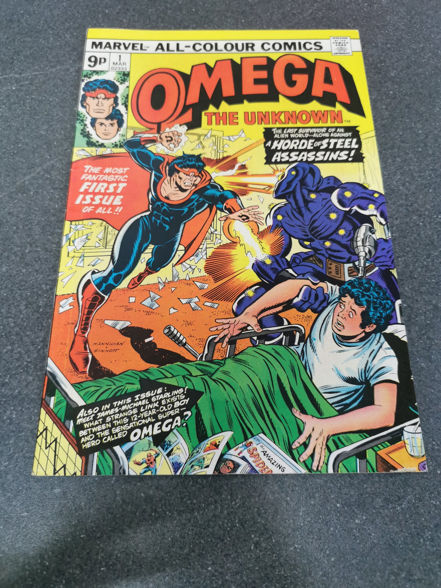 Omega The Unknown #1 1976 1st appearance of Omega Marvel comic