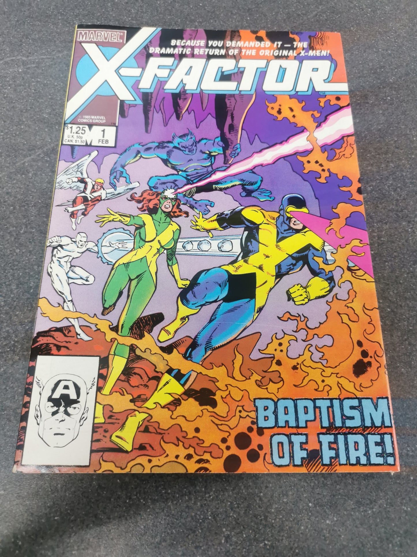 Xfactor #1 1986 1st appearance of Xfactor Marvel comic