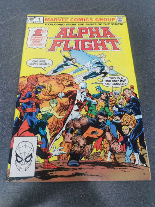 Alpha Flight #1 1983 1st appearance of Marina and Puck Marvel comic