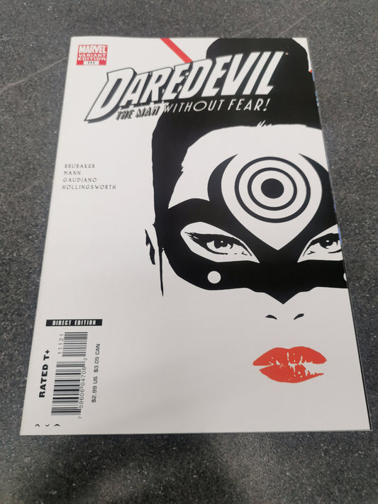 Daredevil #111 variant 2008 1st appearance of Lady Bullseye Marvel comic