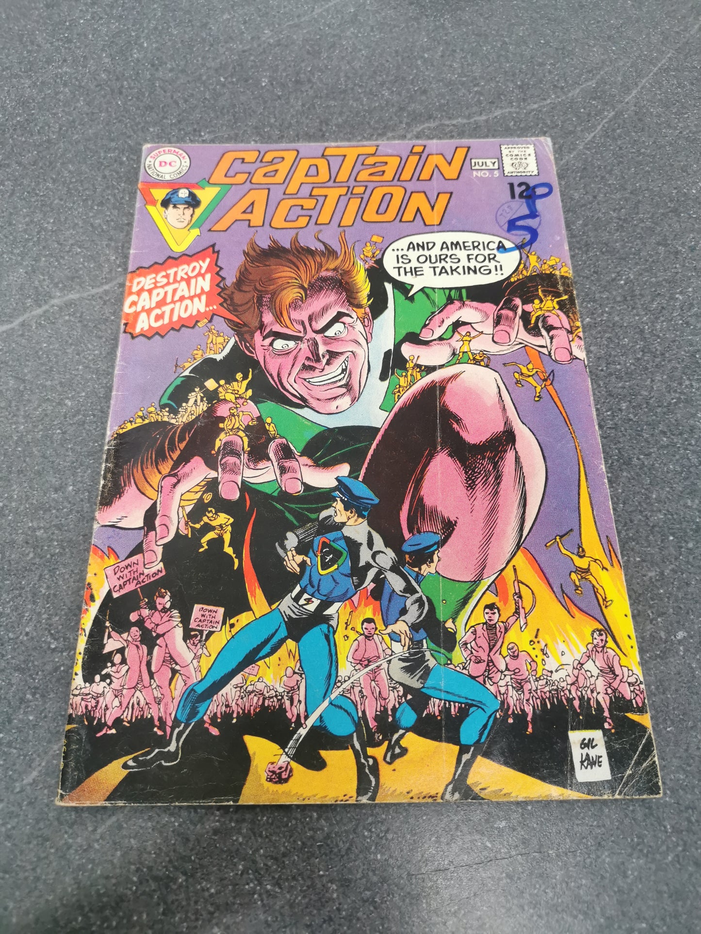 Captain Action #5 1969 DC comic