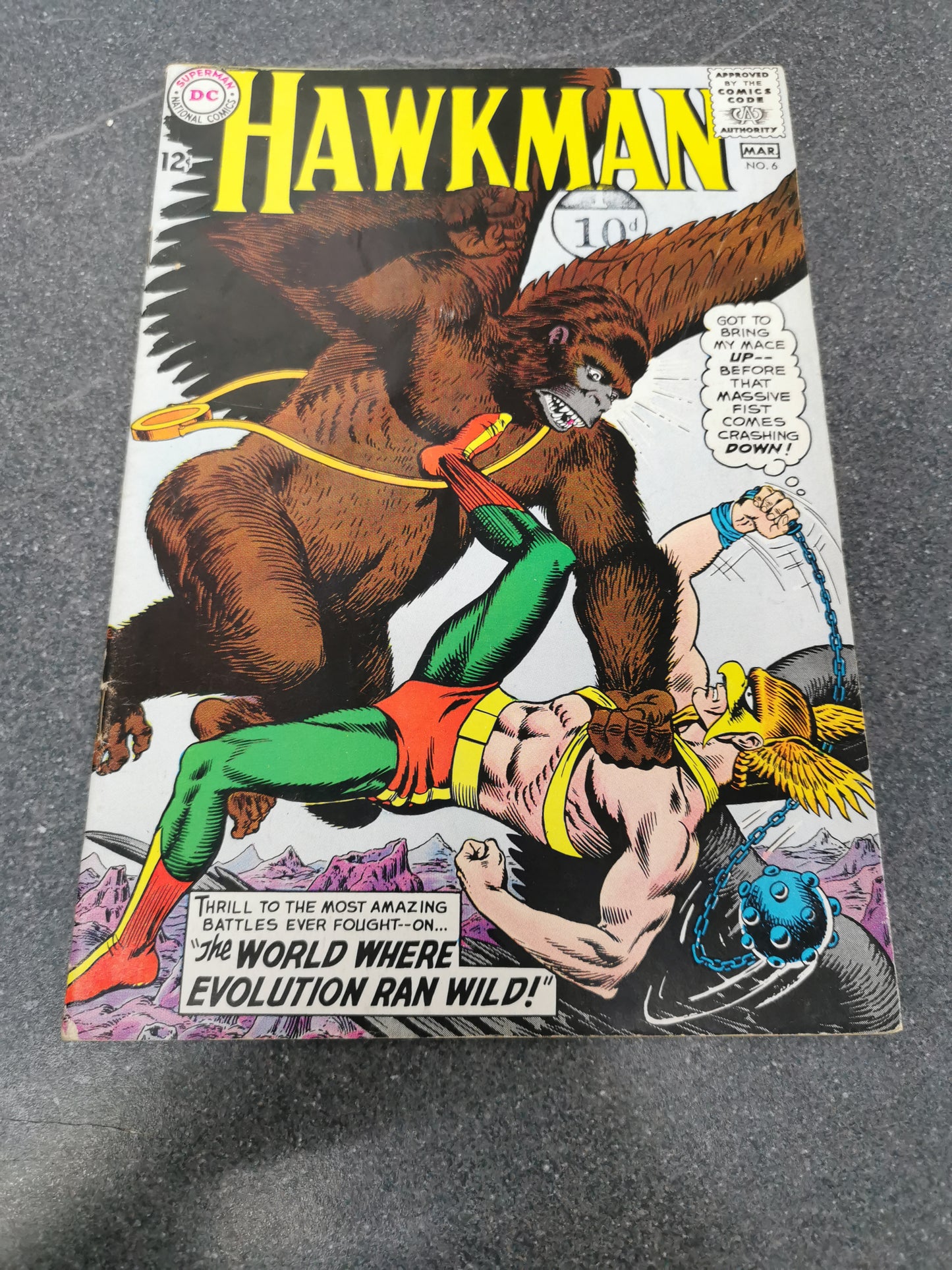 Hawkman #6 1965 DC comic