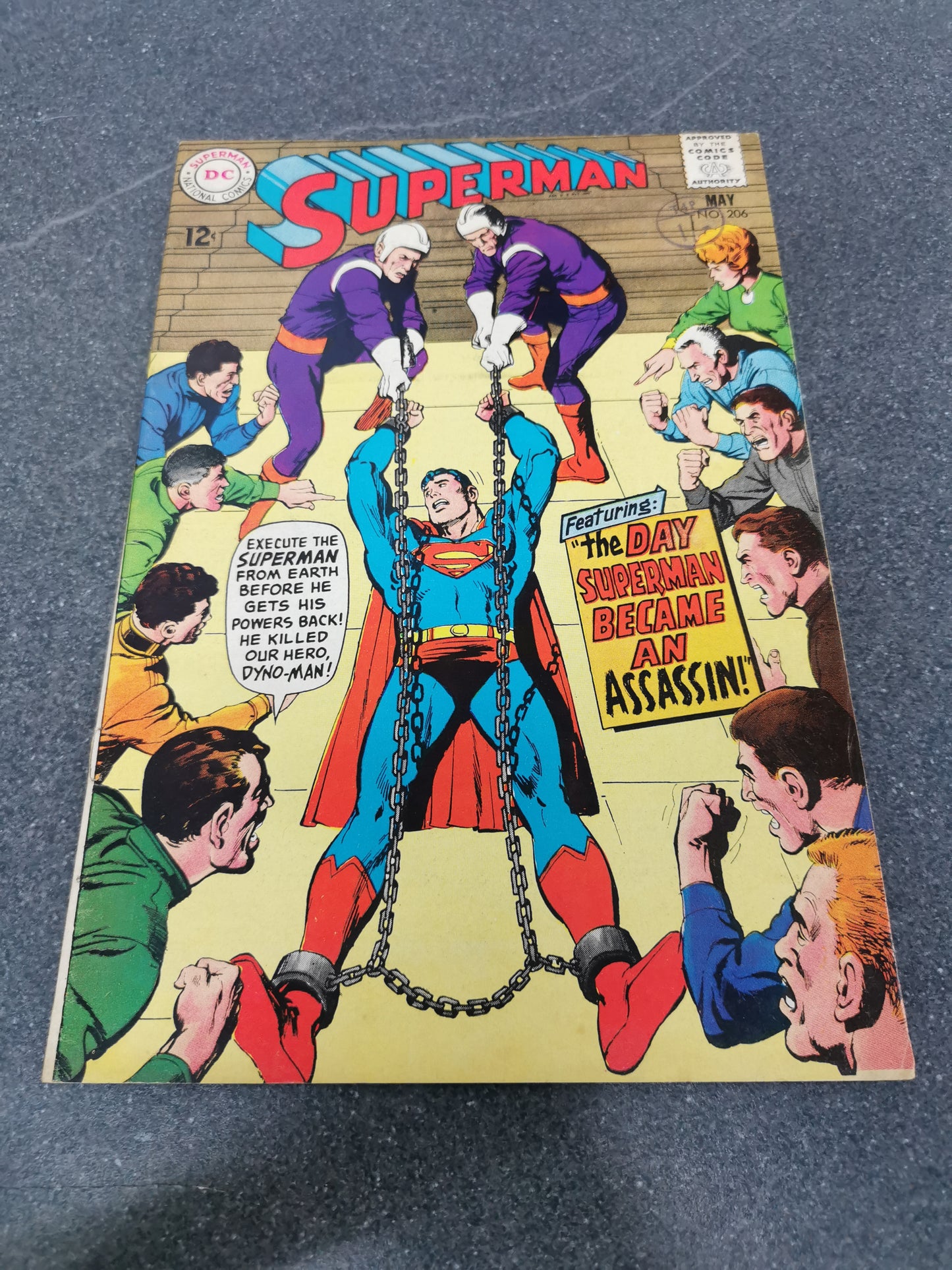 Superman #206 1968 DC comic