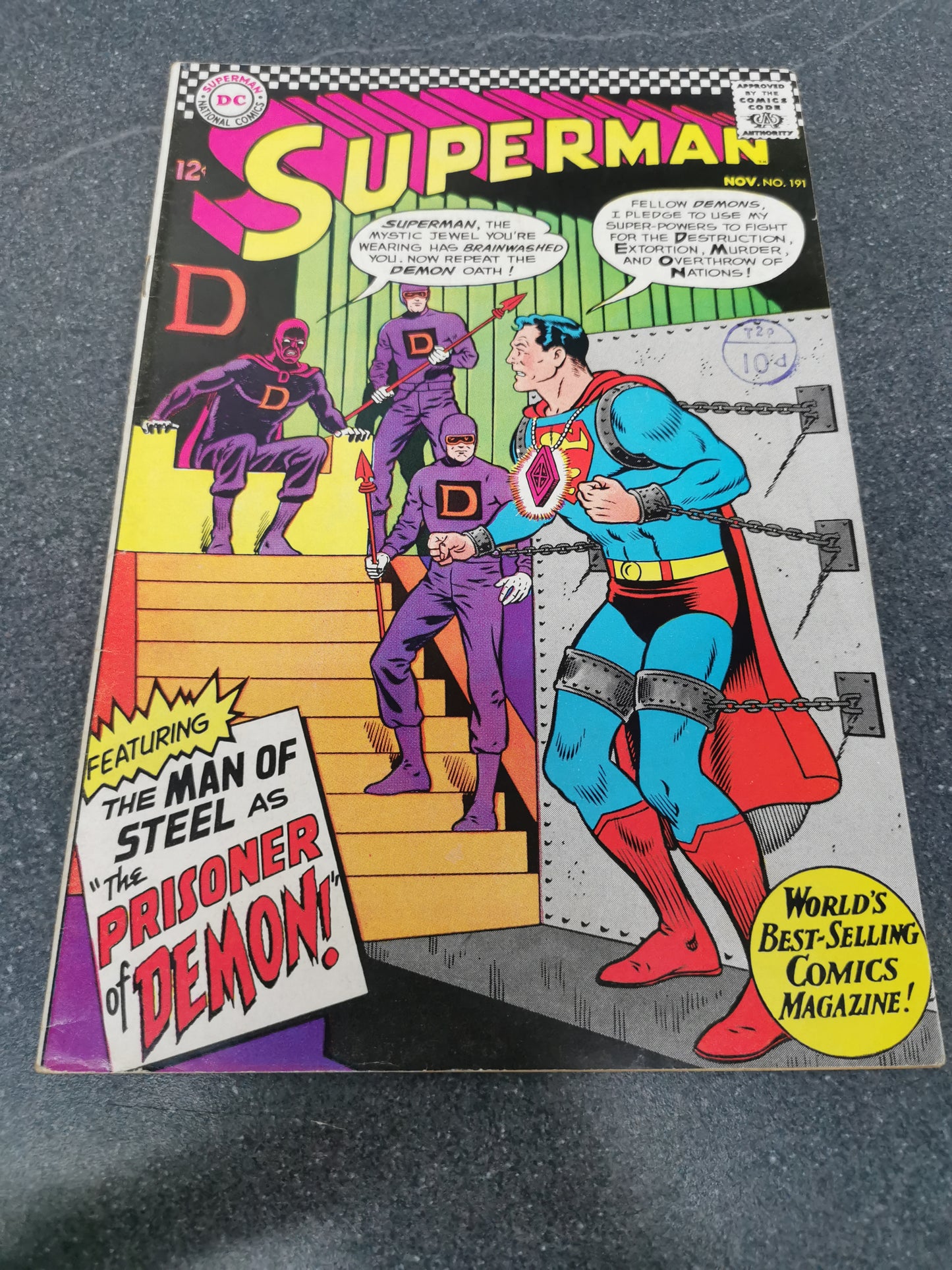 Superman #191 1966 DC comic