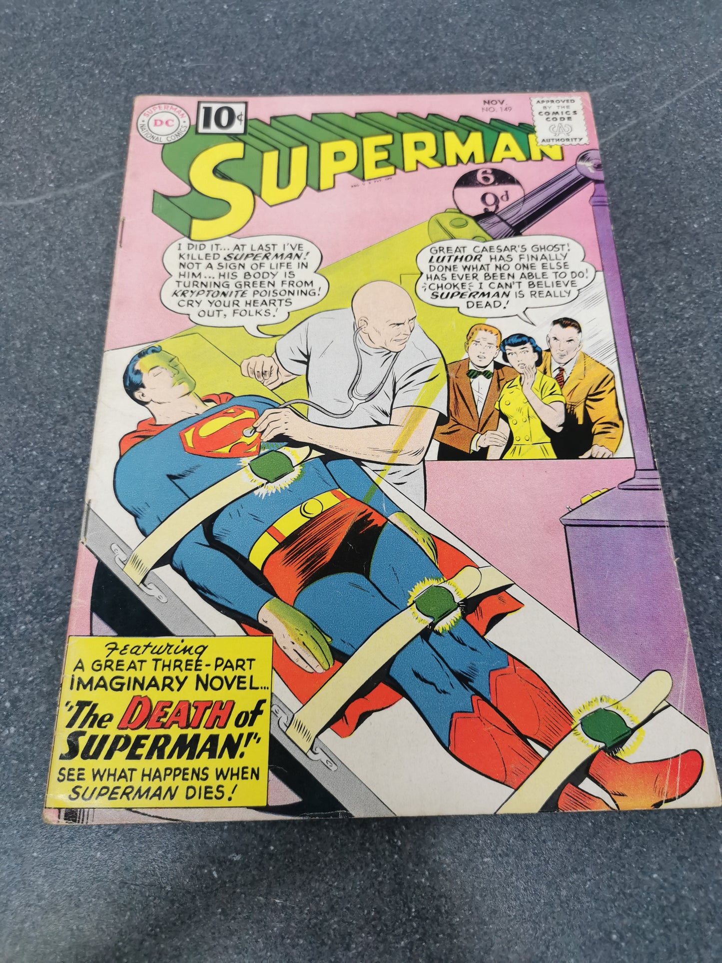 Superman #149 1961 DC comic