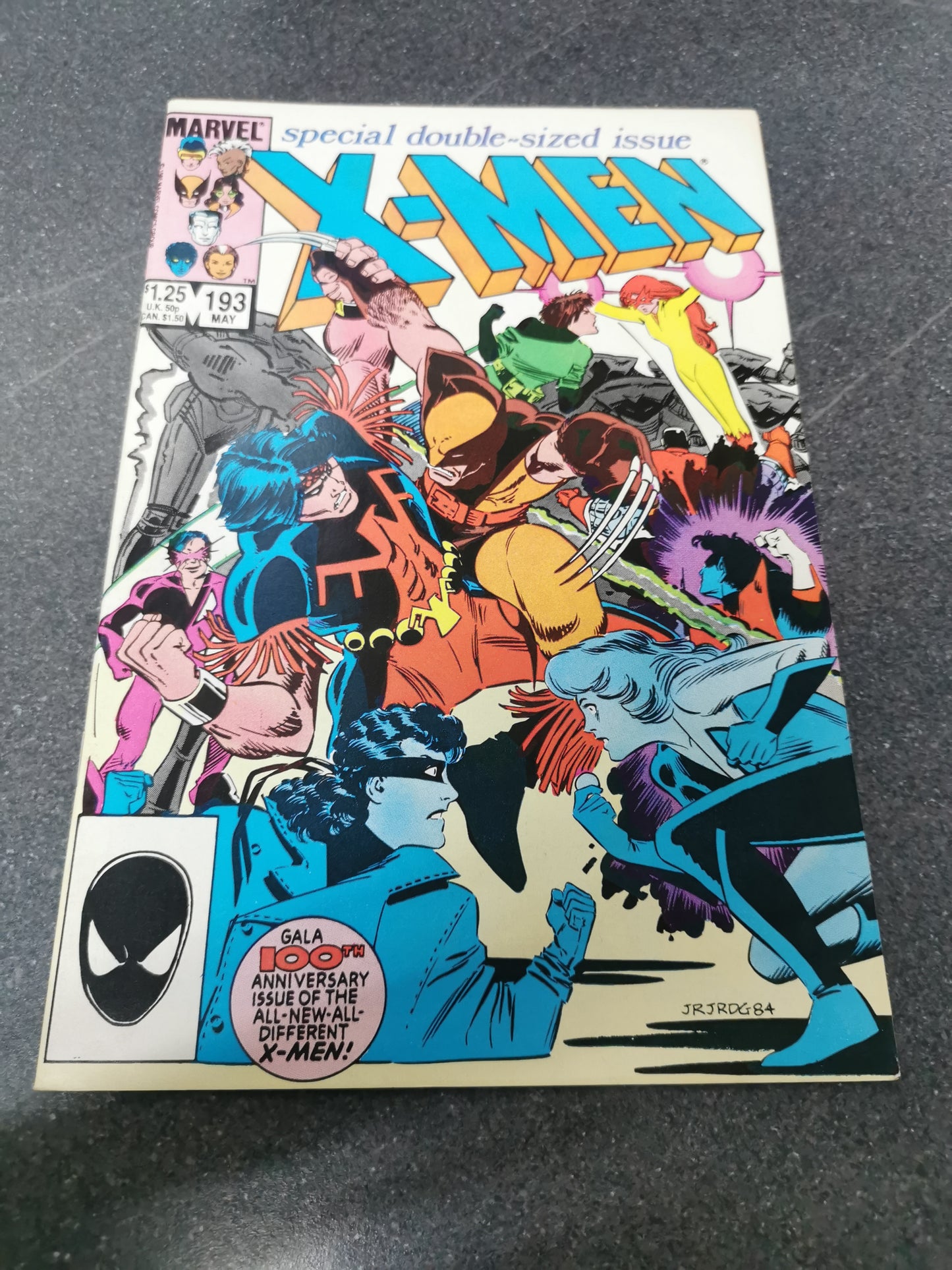 Uncanny Xmen #193 1985 1st appearance of Warpath in costume Marvel comic