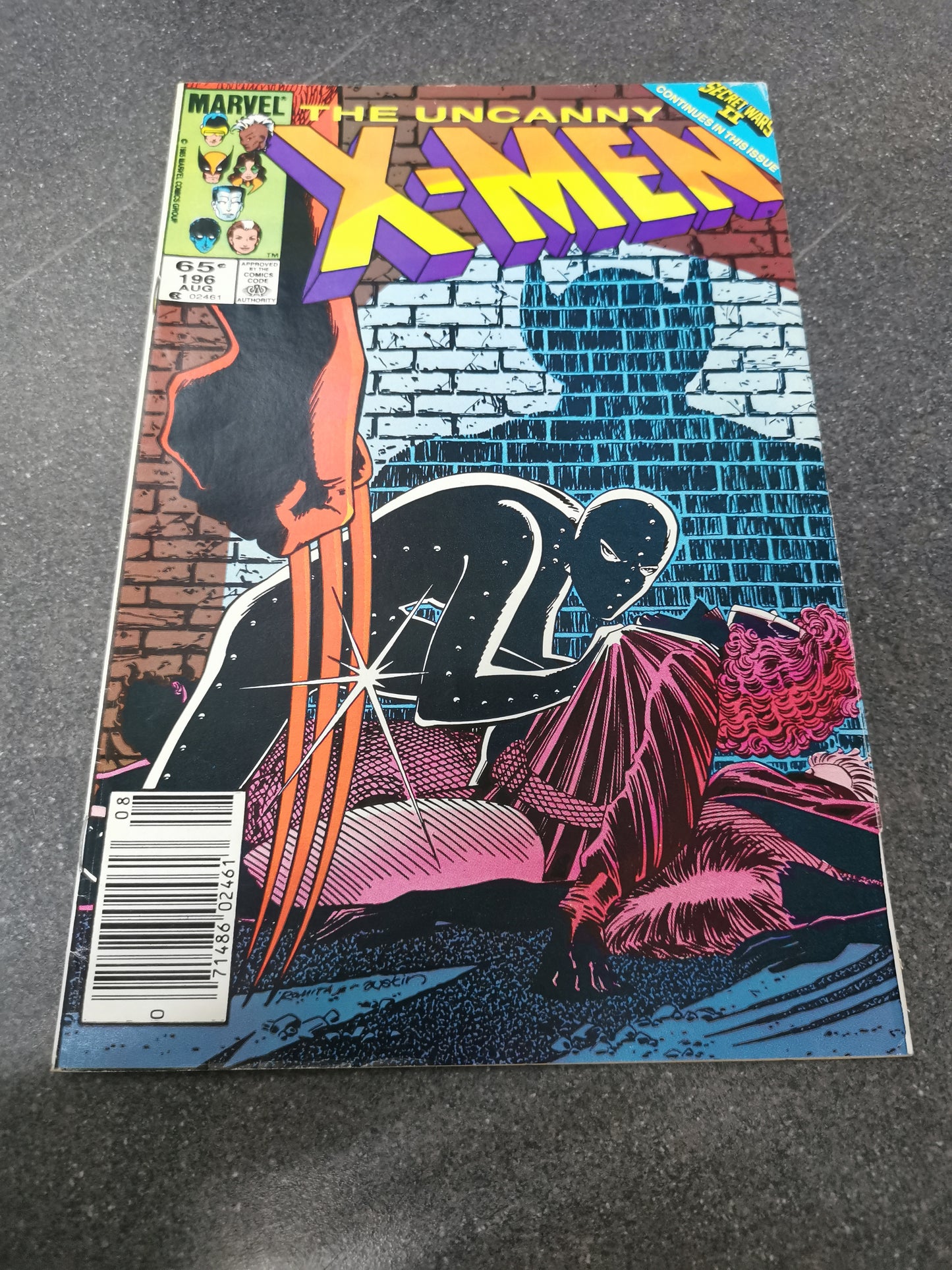 Uncanny Xmen #196 1985 Marvel comic