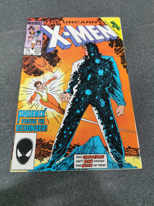 Uncanny Xmen #203 1986 Marvel comic