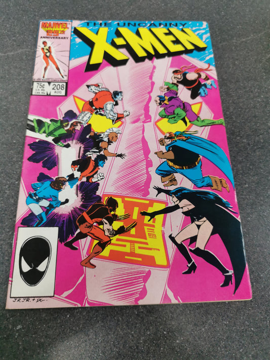 Uncanny Xmen #208 1986 Marvel comic