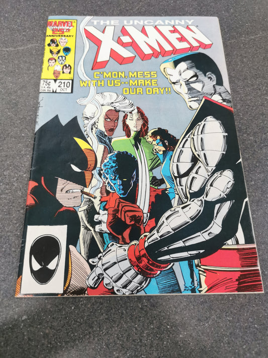 Uncanny Xmen #210 1986 Marvel comic