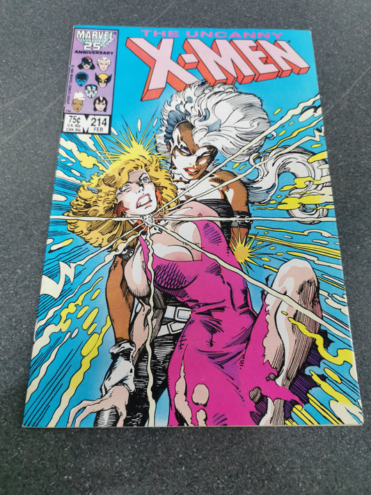 Uncanny Xmen #214 1987 Marvel comic