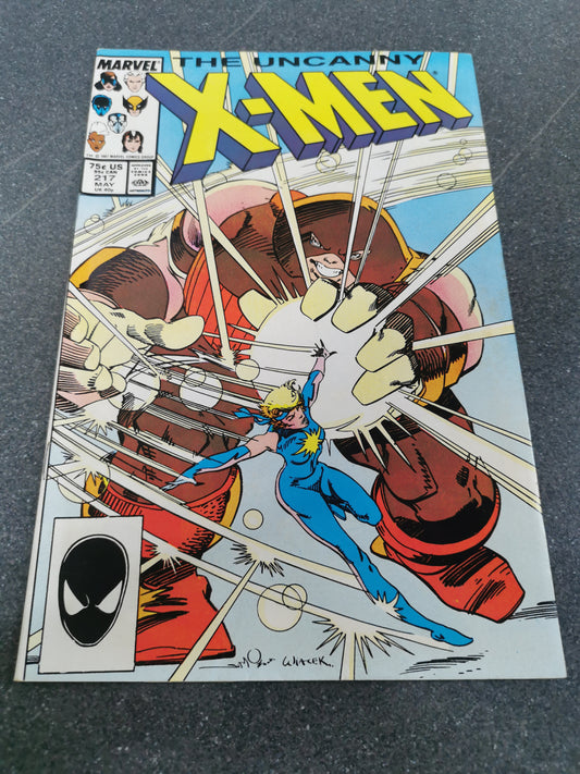 Uncanny Xmen #217 1987 Marvel comic