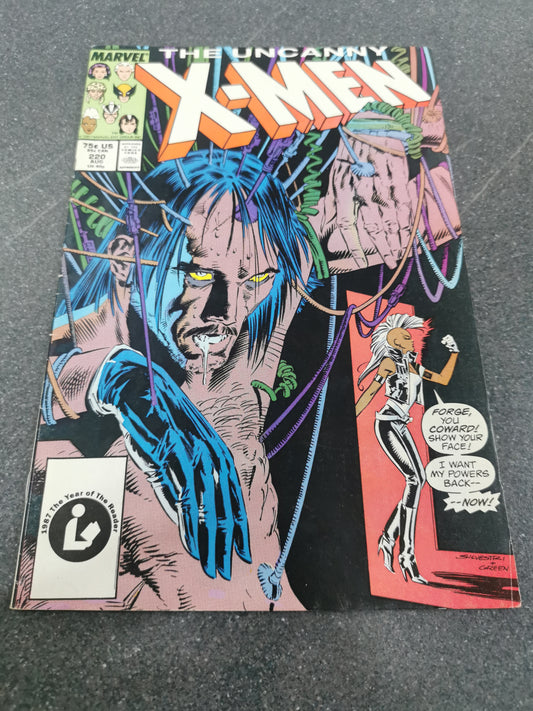 Uncanny Xmen #220 1987 Marvel comic